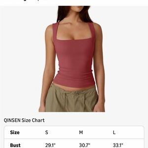Qinsen Women's Tank Top in Deep mauve
